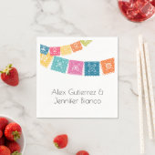 Ehe - Boda - Hochzeit Papel Picado Napkins Serviette (Beispiel)