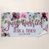 Ehe Braut und Brautpaare Strandtuch (Vorderseite)