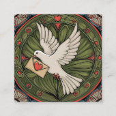 Ehe Celebrant Art Nouveau Style Quadratische Visitenkarte (Vorderseite)