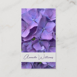 Ehe Celebrant Simple Mauve Floral Visitenkarte