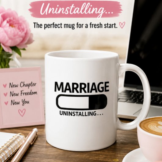Ehe Deinstallation Lustig | Scheidung Humor Kaffeetasse