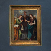 Ehe der Jungfrau Religiöse Christliche Hochzeit Poster