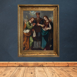 Ehe der Jungfrau Religiöse Christliche Hochzeit Poster