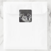 Ehe der Prinzessin Royal Quadratischer Aufkleber (Tasche)