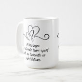 Ehe: Der ultimative Teamsport ohne Zeitüberschreit Kaffeetasse (Vorderseite Links)