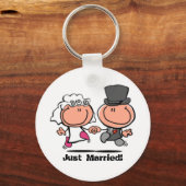 Ehe Ehepaar Cartoon Schlüsselanhänger (Vorderseite)