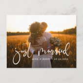 Ehe Elegantes romantisches Hochzeitsfest Foto Postkarte (Vorderseite)