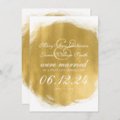 Ehe / Elopation Gold Paint Look Ankündigung (Vorne/Hinten)