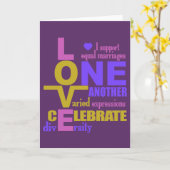 Ehe-Gleichheit / Eine Liebe Grußkarten Karte (Gelbe Blume)