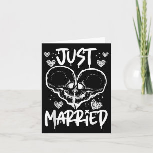 Ehe Halloween Skeleton Braut und Groom Wir Karte