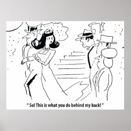 Ehe hinter seinem Rücken, humorvoll Poster