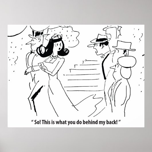 Ehe hinter seinem Rücken, humorvoll Poster (Vorne)