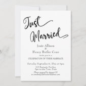 Ehe Hochzeitsempfang, Goldkonfetti Einladung (Vorderseite)