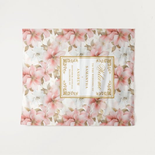 Ehe im Elfenbeinviertel mit rustikalem Duft Wandteppich (Vorderseite (Horizontal))