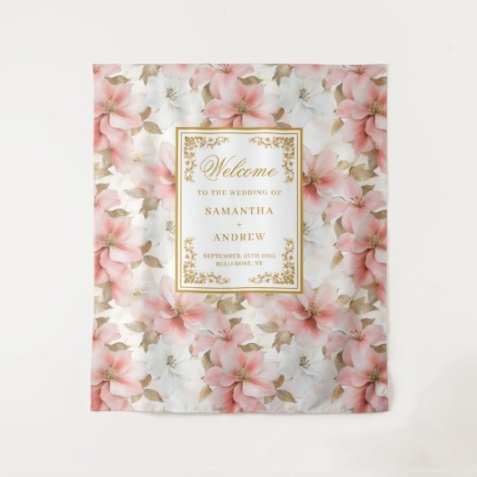 Ehe im Elfenbeinviertel mit rustikalem Duft Wandteppich (Vorderseite)