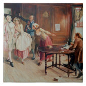 Ehe in der Fleet Street, 1898 (Öl auf Leinwand) Fliese (Vorderseite)