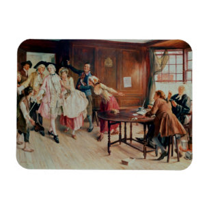 Ehe in der Fleet Street, 1898 (Öl auf Leinwand) Magnet