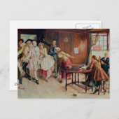 Ehe in der Fleet Street, 1898 (Öl auf Leinwand) Postkarte (Vorne/Hinten)