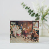 Ehe in der Fleet Street, 1898 (Öl auf Leinwand) Postkarte (Stehend Vorderseite)