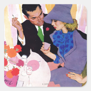 Ehe ist nichts für mich quadratischer aufkleber