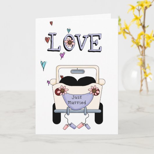 Ehe Karte (Gelbe Blume)