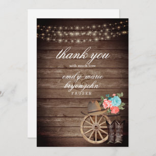 Ehe mit Aquamarinem Korallenriff Dankeskarte