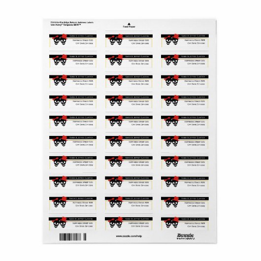 Ehe mit Schwarz-weißen Streifen (Vorne)