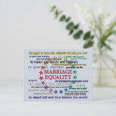 Ehe Postkarte (Stehend Vorderseite)