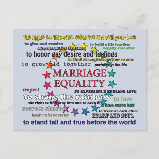 Ehe Postkarte (Vorderseite)