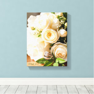 Ehe - Premium Leinwand mit Rahmen (Glanz)