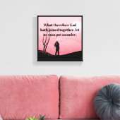 Ehe - Premium Wrapped Canvas (Glanz) Leinwanddruck (Insitu (Wohnzimmer))