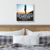 Ehe - Premium Wrapped Canvas (Glanz) Leinwanddruck (Insitu (Schlafzimmer))