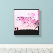 Ehe - Premium Wrapped Canvas (Glanz) Leinwanddruck (Insitu (Holzboden))