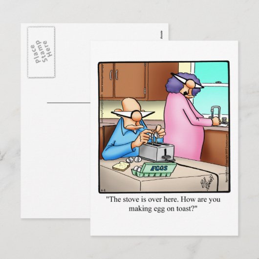 Ehe Spaß Postkarte "Spectickles" (Vorne/Hinten)