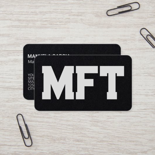 Ehe und Familientherapeut QR Visitenkarte (Vorderseite/Rückseite Beispiel)