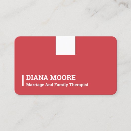 Ehe und Familientherapeut Visitenkarte (Vorderseite)