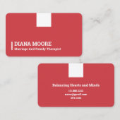 Ehe und Familientherapeut Visitenkarte (Vorne/Hinten)