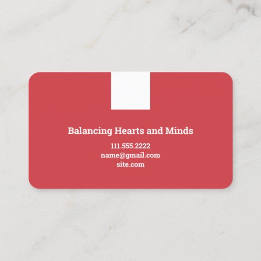 Ehe und Familientherapeut Visitenkarte (Rückseite)