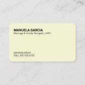 💐 Ehe und Familientherapie Visitenkarte (Rückseite)