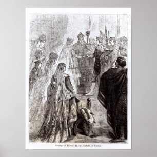 Ehe von Edward II. und Isabella von Frankreich Poster