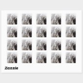 Ehe von Edward II. und Isabella von Frankreich Quadratischer Aufkleber (Blatt)