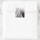 Ehe von Edward II. und Isabella von Frankreich Quadratischer Aufkleber (Tasche)