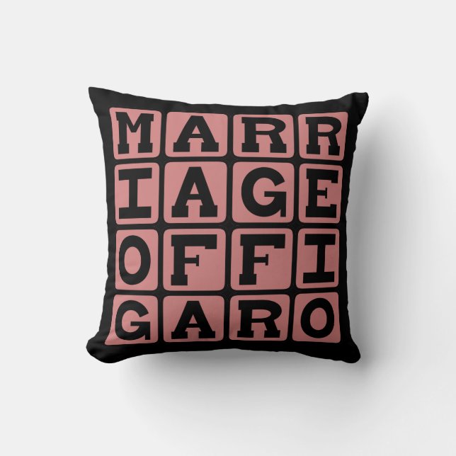 Ehe von Figaro, Mozarteoper Kissen (Vorderseite)