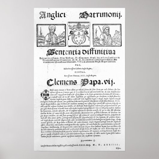 Ehe von Heinrich VIII. und Catherine von Aragon Poster (Vorne)