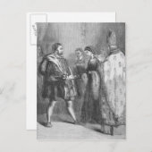 Ehe von Henry VIII und Catherine Parr Postkarte (Vorne/Hinten)