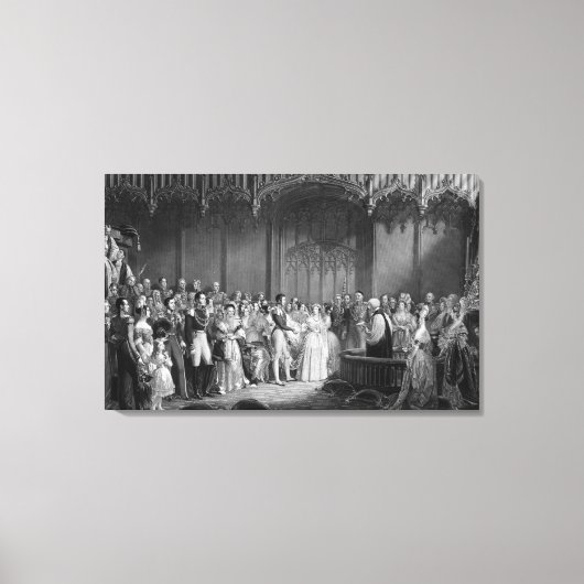 Ehe von Königin Victoria und Prinz Albert Leinwanddruck (Vorderseite)