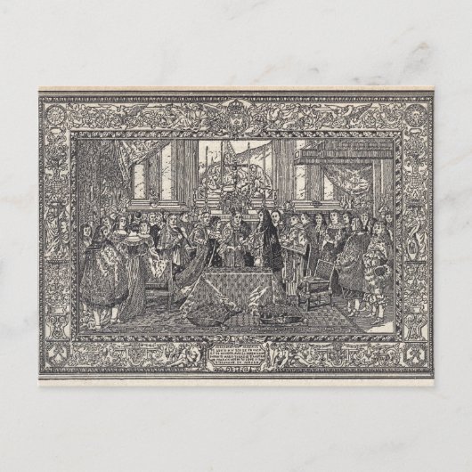Ehe von Louis XIV Postkarte (Vorderseite)