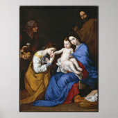 Ehe von St. Catherine durch Jusepe de Ribera Poster (Vorne)