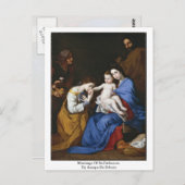 Ehe von St. Catherine durch Jusepe de Ribera Postkarte (Vorne/Hinten)