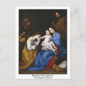 Ehe von St. Catherine durch Jusepe de Ribera Postkarte (Vorderseite)